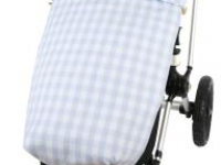 Saco silla de paseo cuadro Vichy azul Premium
